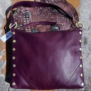 NWT Hammitt Kyle Large Cherrywood Brushed Gold Shoulder Bag